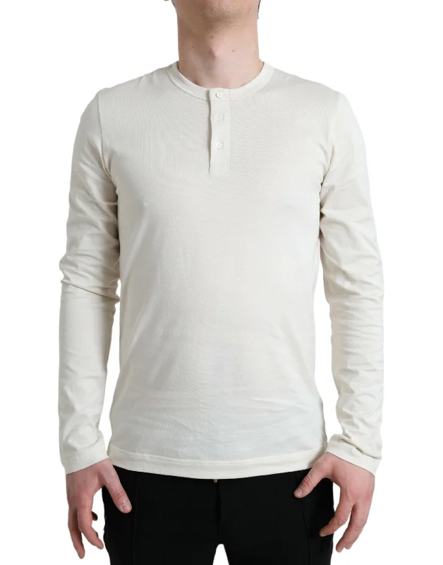 Men's knit pullover-Dolce & Gabbana Elegant Cotton Men's Sweater