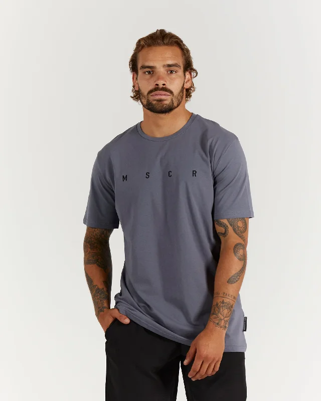 Men's athletic performance t-shirt-SYDNEY TEE - SLATE