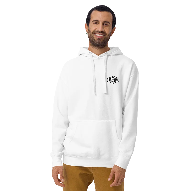 Men's gym-ready hoodie-No Time For Hate - White hoodie