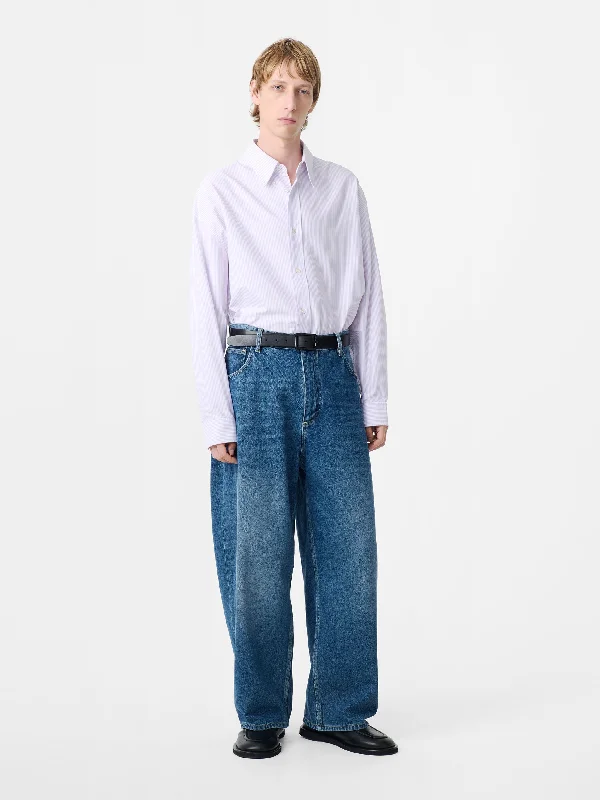 Men's sporty casual pants-Land Denim Pant in Worn Wash Indigo