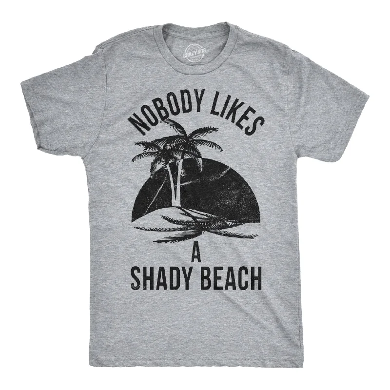 Men's seamless t-shirt-Nobody Likes A Shady Beach Men's T Shirt