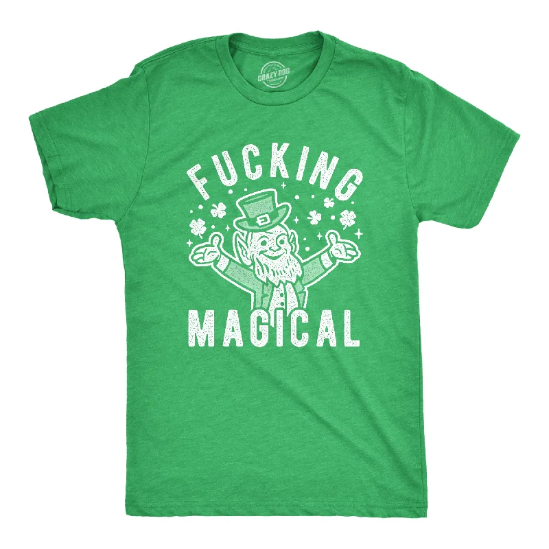 Men's UV-protection t-shirt-Fucking Magical Leprechaun Men's T Shirt