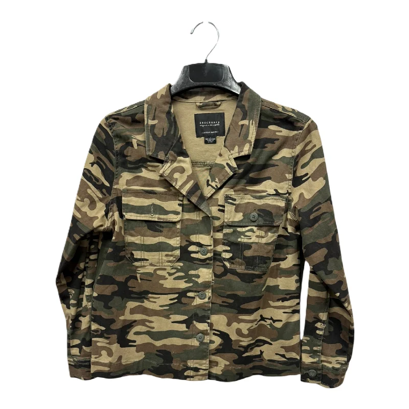 Men's tech-inspired bomber-Jacket Other By Sanctuary In Camouflage Print, Size: L