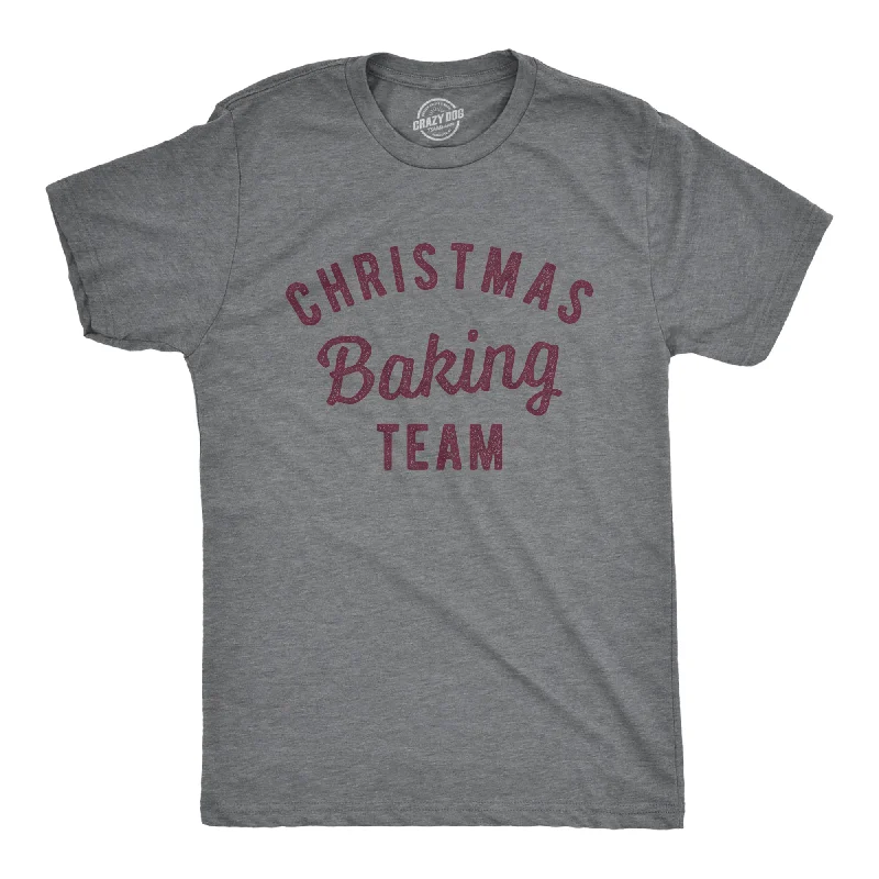 Men's athletic performance t-shirt-Christmas Baking Team Men's T Shirt