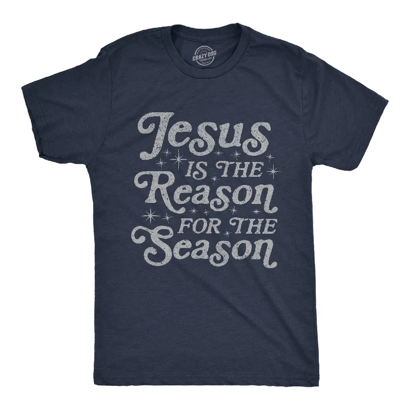 Men's vintage wash t-shirt-Jesus Is The Reason For The Season Men's T Shirt