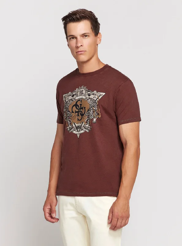 Men's silky-soft t-shirt-Eco Brown Short Sleeve T-Shirt