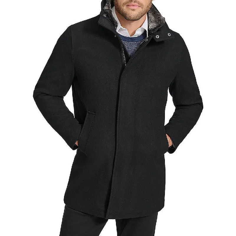 Men's performance softshell jacket-Mens Walker Cold Weather Wool Coat