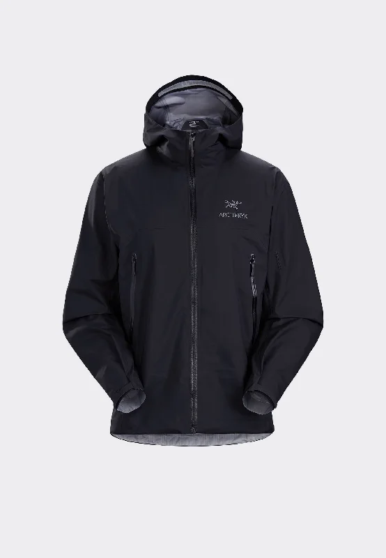 Men's quick-dry raincoat-Beta Jacket - Black