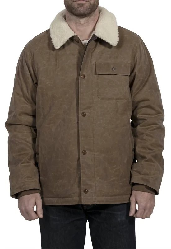 Men's summer utility coat-Work Jacket In Khaki