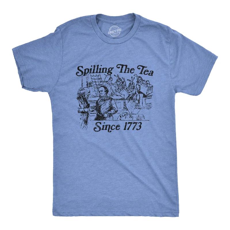 Men's fitted muscle t-shirt-Spilling The Tea Since 1773 Men's T Shirt