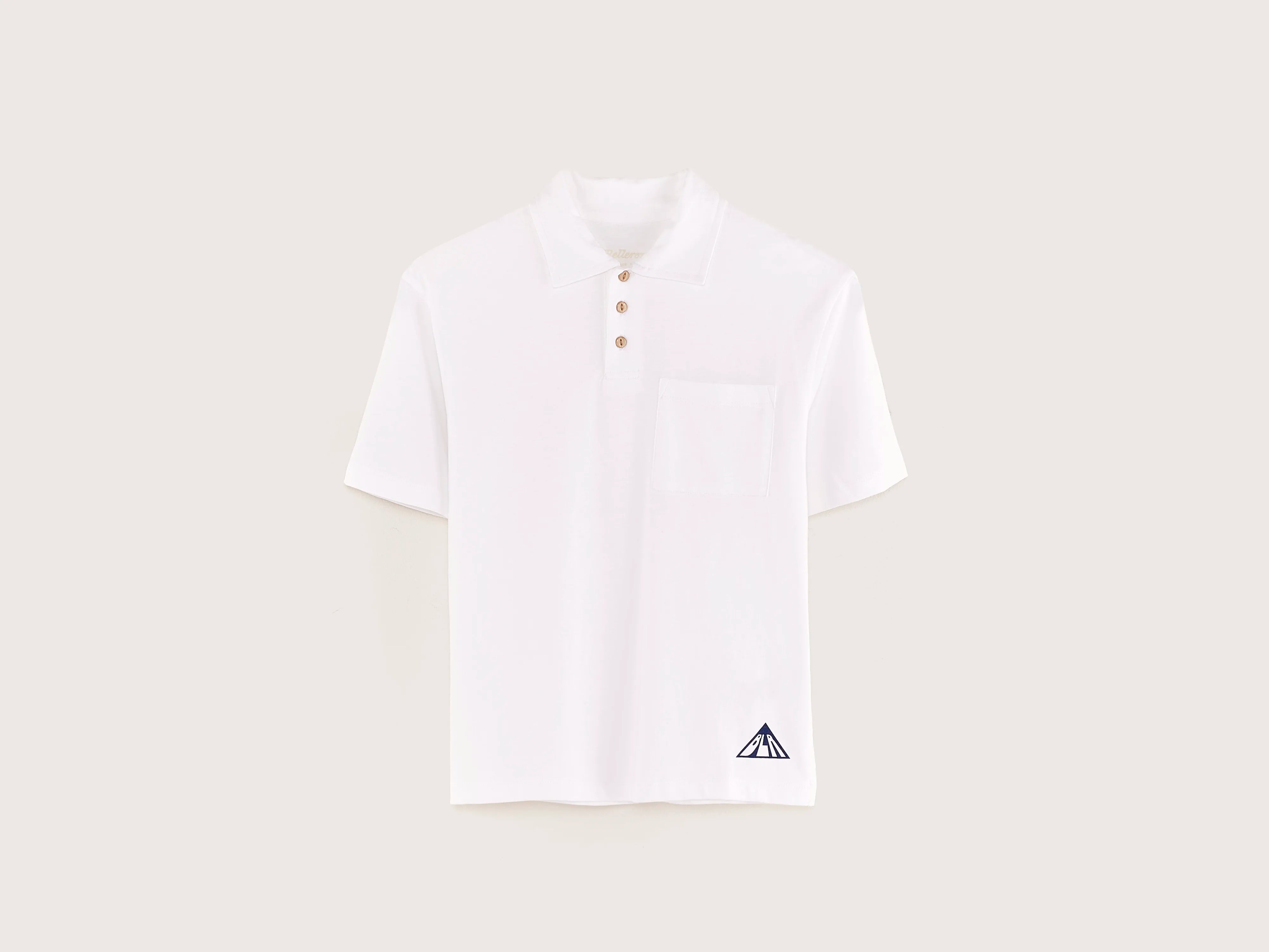 Men's tech-inspired casual polo shirt-Komiu classic polo (251 / B / WHITE)