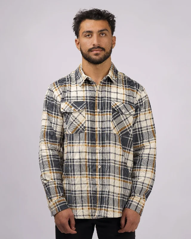 Men's sustainable casual wear shirt-Gentry Cord L/S Flannel