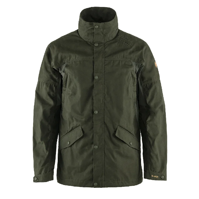 Men's quick-dry field jacket-Fjallraven Forest Hybrid Jacket Deep Forest