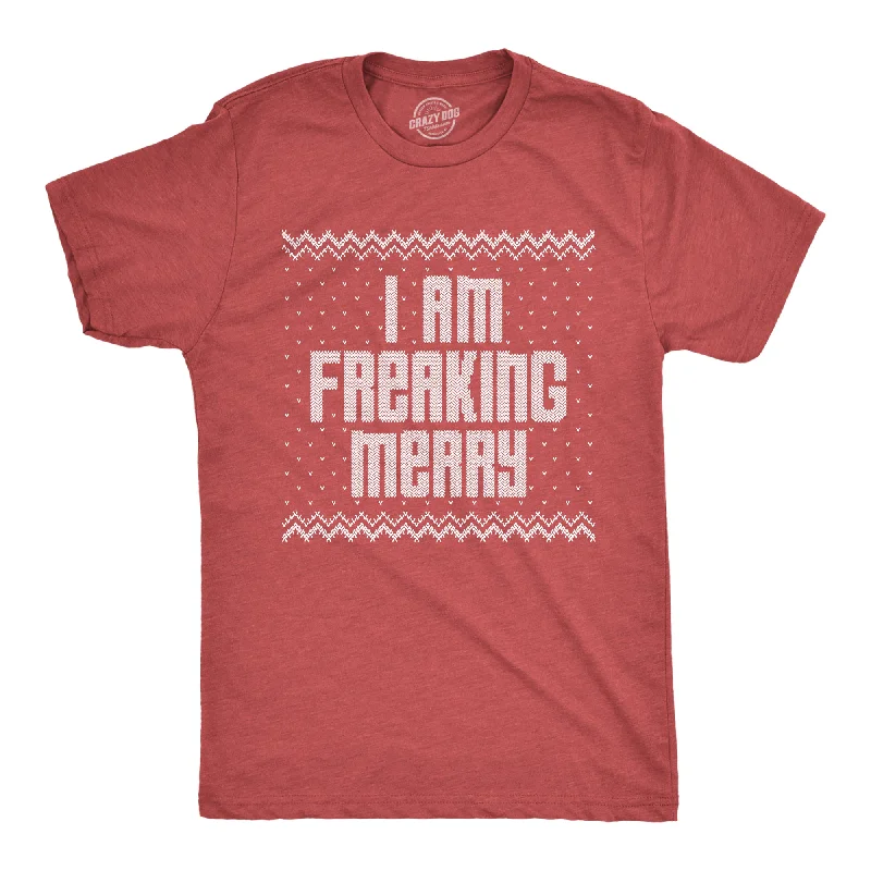 Men's relaxed fit t-shirt-I Am Freaking Merry Men's T Shirt