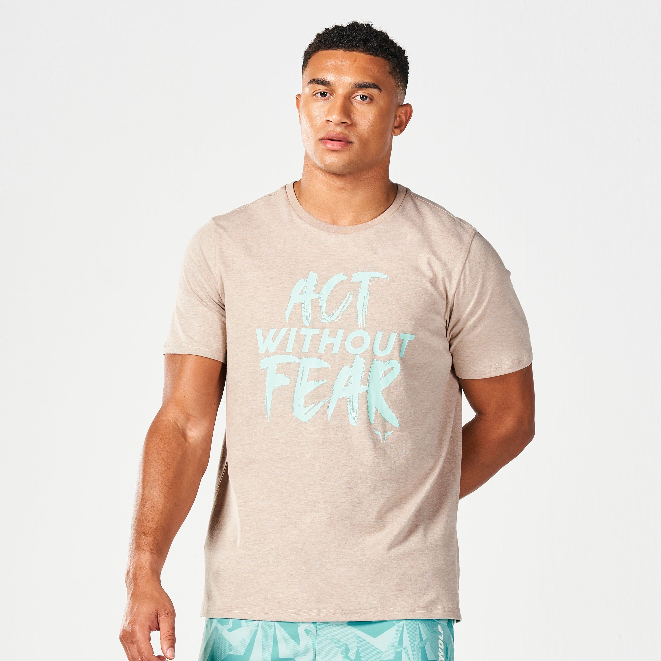 Men's retro-inspired t-shirt-Core Belief Tee V2 - Cobblestone Marl