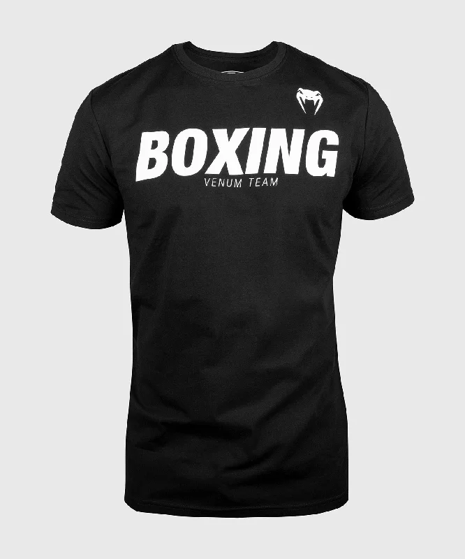 Men's lightweight travel t-shirt-Venum Boxing VT T-shirt - Black/White