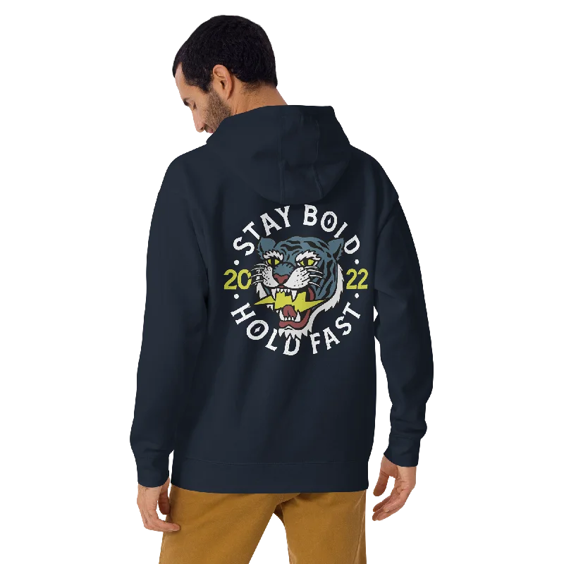 Men's organic hoodie-Stay Bold - Navy hoodie