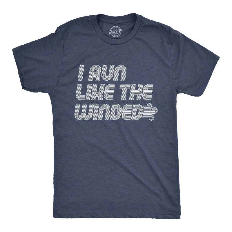 Men's hand-painted t-shirt-I Run Like The Winded Men's T Shirt