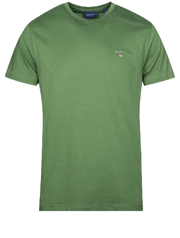 Men's wrinkle-resistant t-shirt-Original T-Shirt Leaf Green