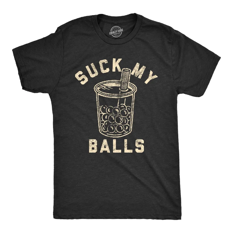 Men's super-soft jersey t-shirt-Suck My Balls Men's T Shirt