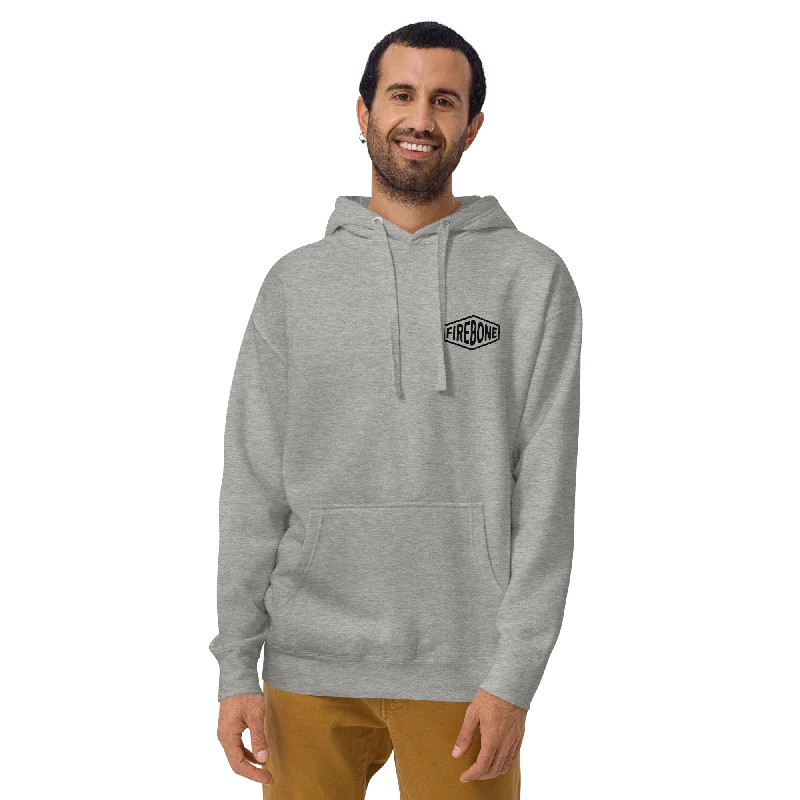 Men's antibacterial hoodie-Wheels and Wings - Light grey hoodie