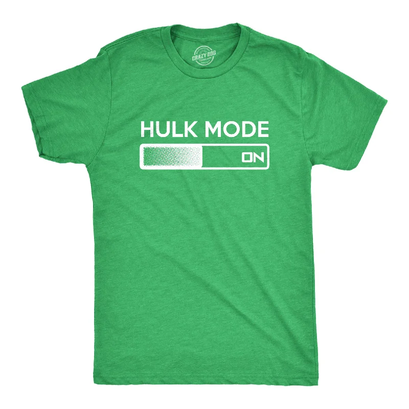 Men's graphic print t-shirt-Hulk Mode On Men's T Shirt