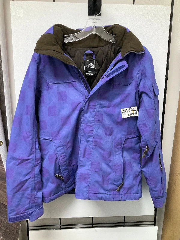 Men's relaxed fit leather jacket-Jacket Other By The North Face In Purple, Size: S