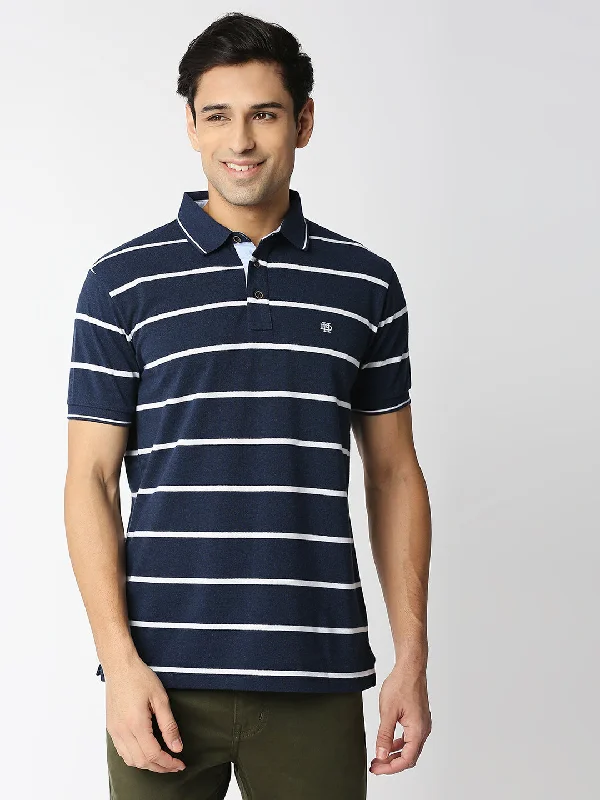 Men's summer office polo shirt-Oxide Blue Polo T-shirt