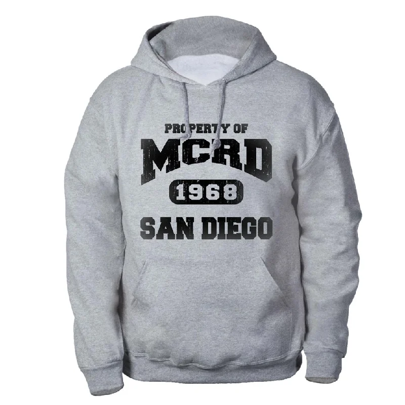 Men's sporty hoodie-Property of MCRD Hoodie