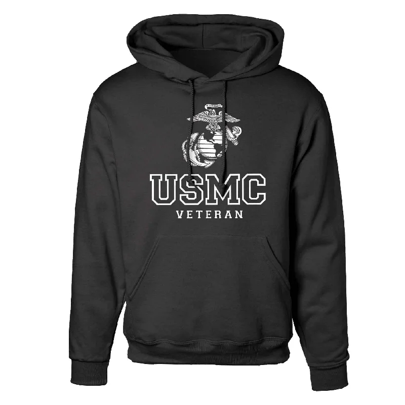 Men's casual hoodie-USMC Veteran Tonal Hoodie