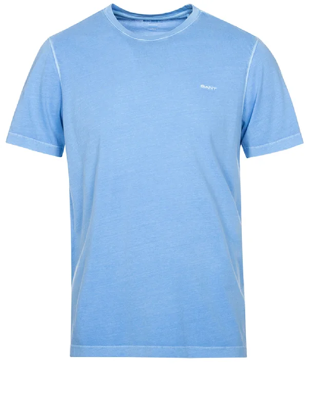 Men's quick-dry sports t-shirt-Sunfaded Short Sleeve T-Shirt Gentle Blue