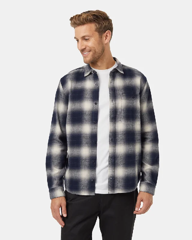 Men's versatile office shirt-Forest Flannel Shirt