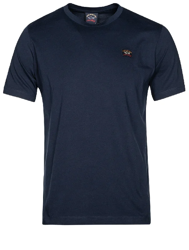 Men's eco-friendly bamboo t-shirt-Round Neck Tshirt Navy