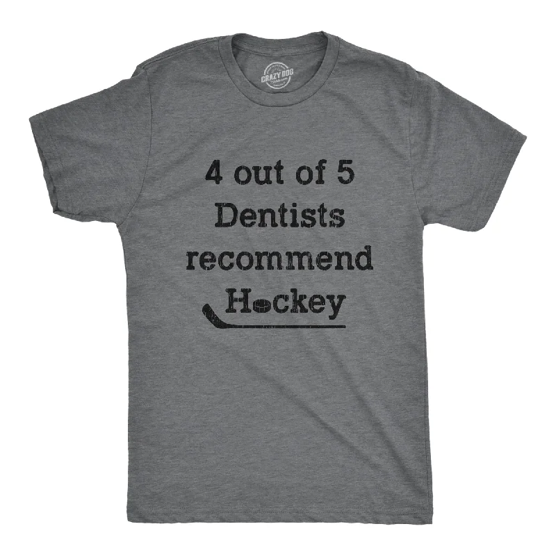 Men's classic fit t-shirt-4 Out Of 5 Dentists Recommend Hockey Men's T Shirt