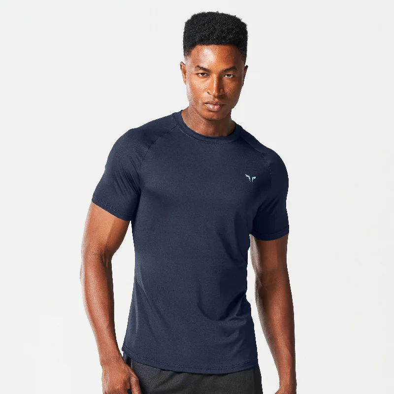 Men's silky-soft t-shirt-Limitless Razor Tee 2.0 - Navy