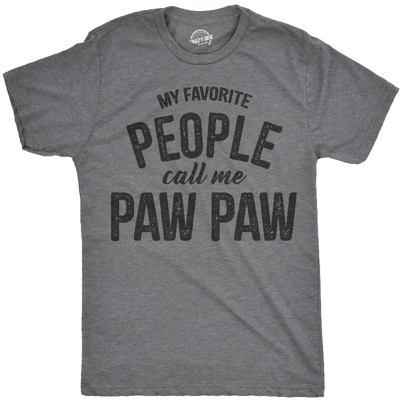 Men's super-soft jersey t-shirt-My Favorite People Call Me Paw Paw Men's T Shirt