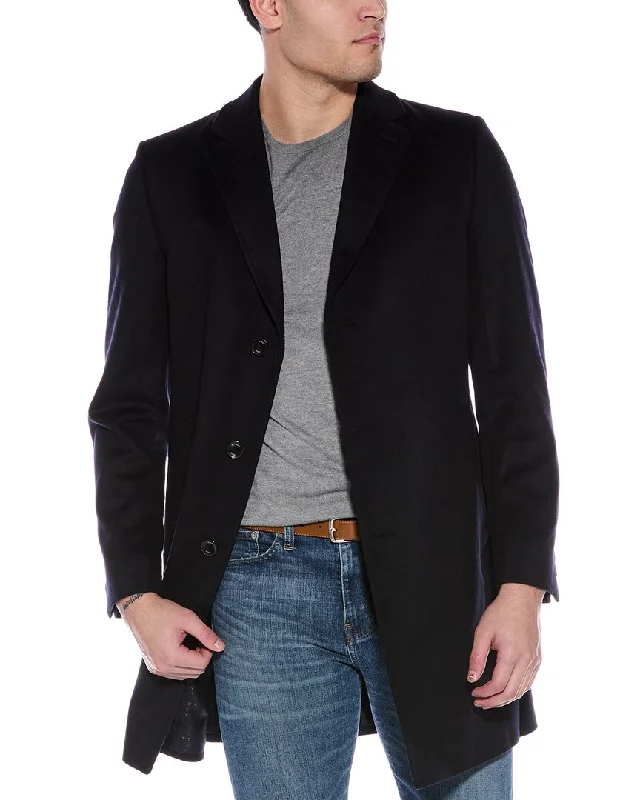 Men's comfortable field jacket-BOSS Hugo Boss Wool-Blend Coat