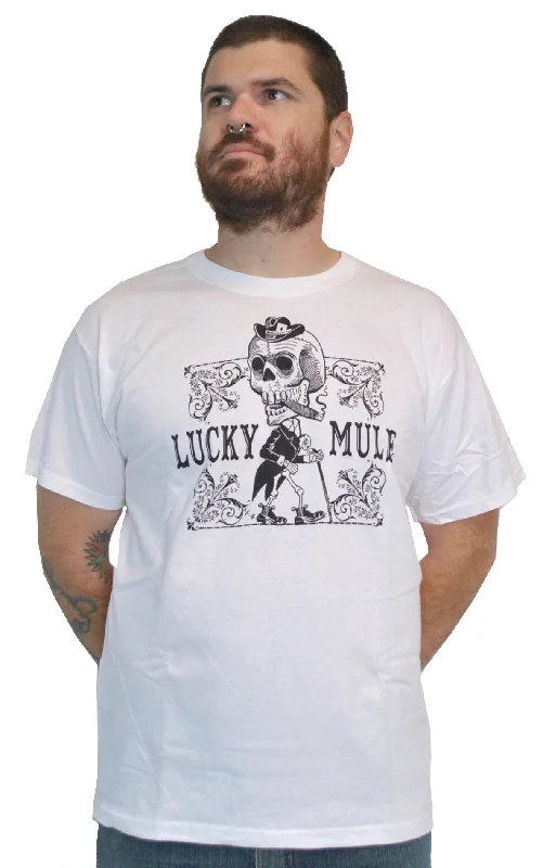 Men's fashion-forward t-shirt-Lucky Derby M-185