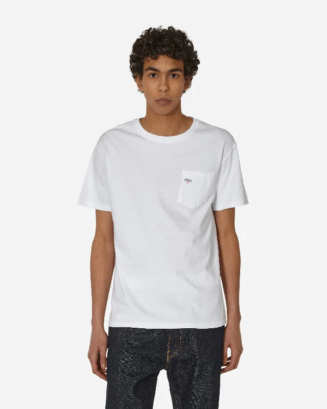 Men's lightweight travel t-shirt-Core Logo Pocket T-Shirt White