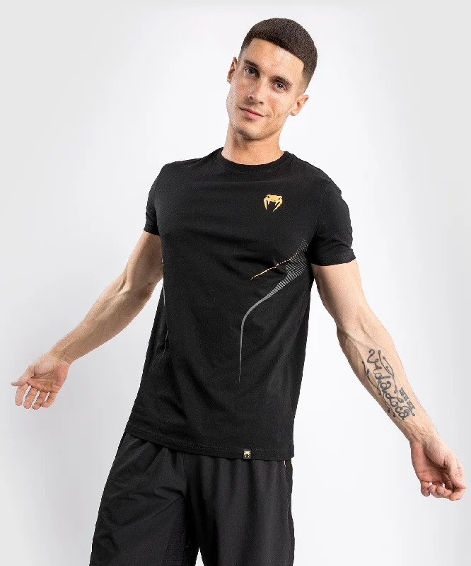 Men's vintage wash t-shirt-Venum Athletics T-shirt - Black/Gold