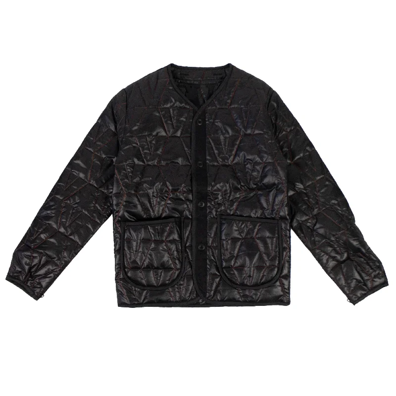 Men's antibacterial utility jacket-Vlone Quilted Jacket - Black