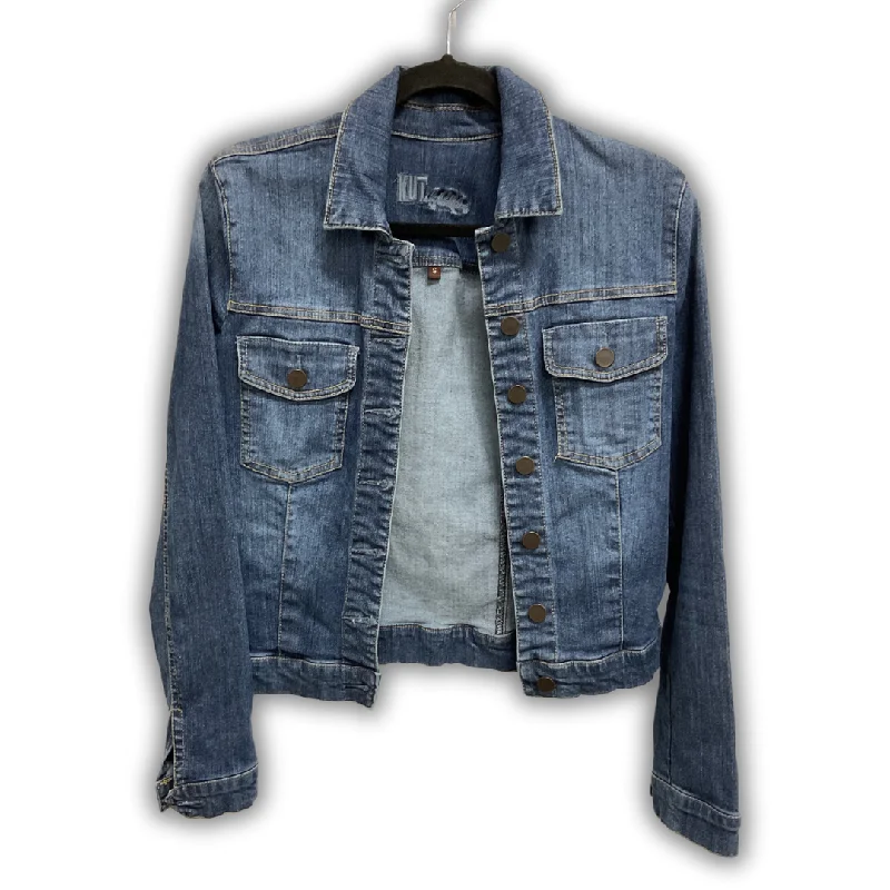 Men's relaxed fit varsity jacket-Jacket Denim By Kut In Blue, Size: S