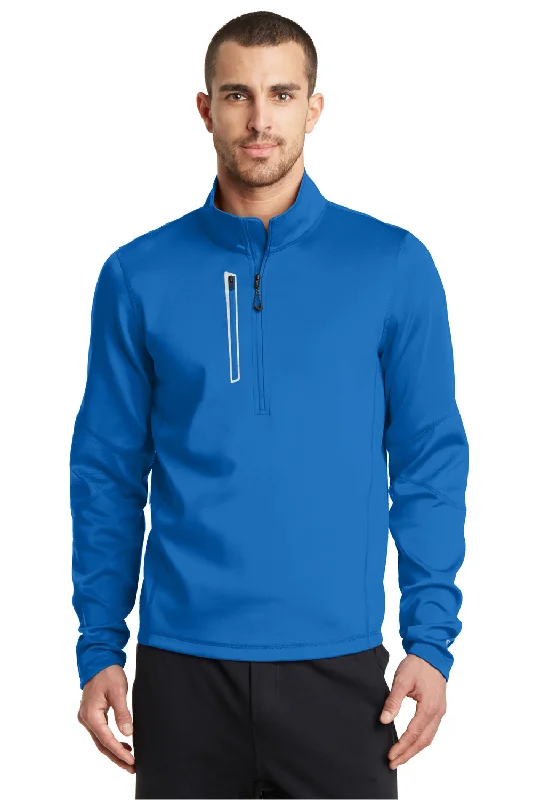 Men's high-performance fleece jacket-Ogio Mens Endurance Fulcrum 1/4 Zip Jacket - Electric Blue