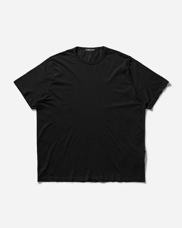 Men's fitted muscle t-shirt-Men's New Box T-Shirt Black