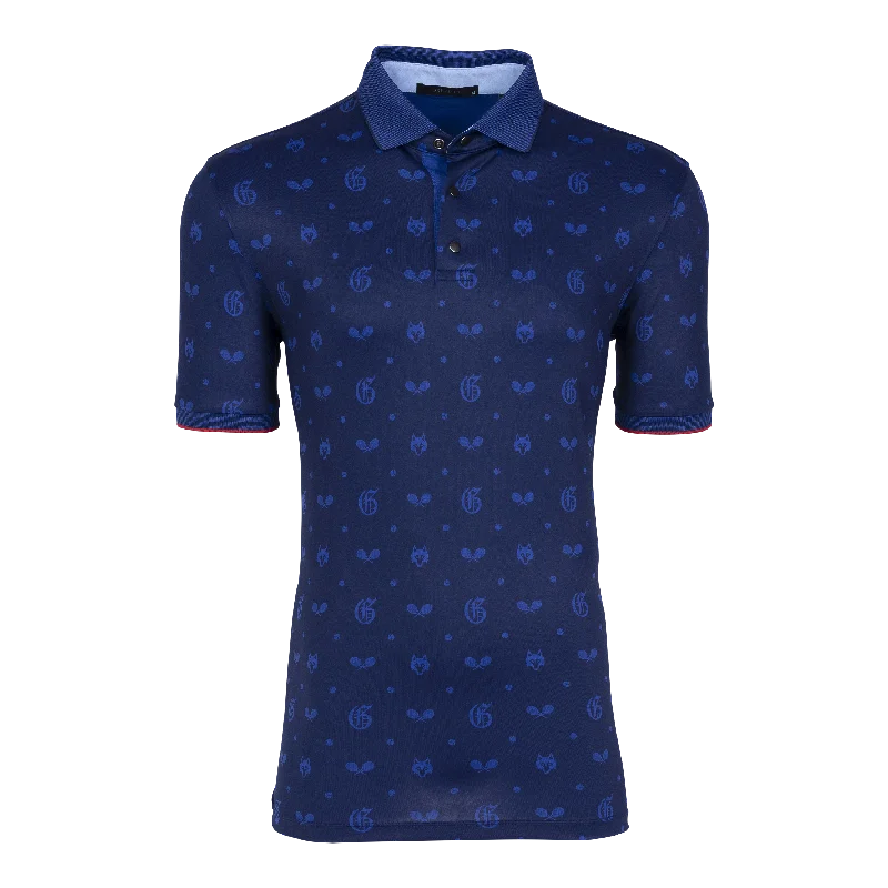 Men's sustainable gym polo shirt-G.O.A.T. Tennis Polo