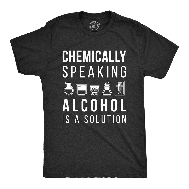 Men's thermoregulating t-shirt-Alcohol Is A Solution Men's T Shirt