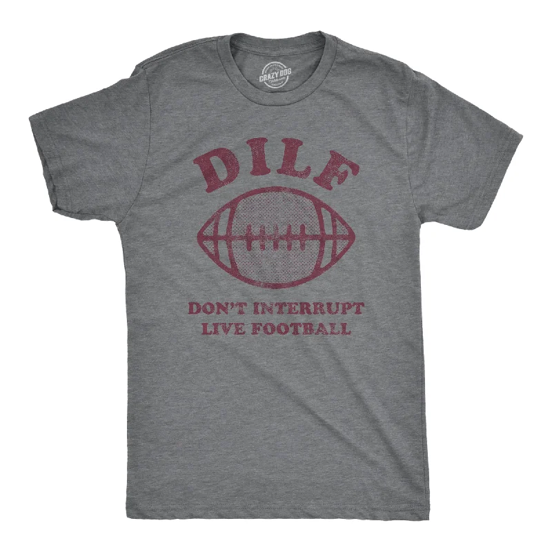 Men's super-soft jersey t-shirt-DILF Don't Interrupt Live Football Men's T Shirt