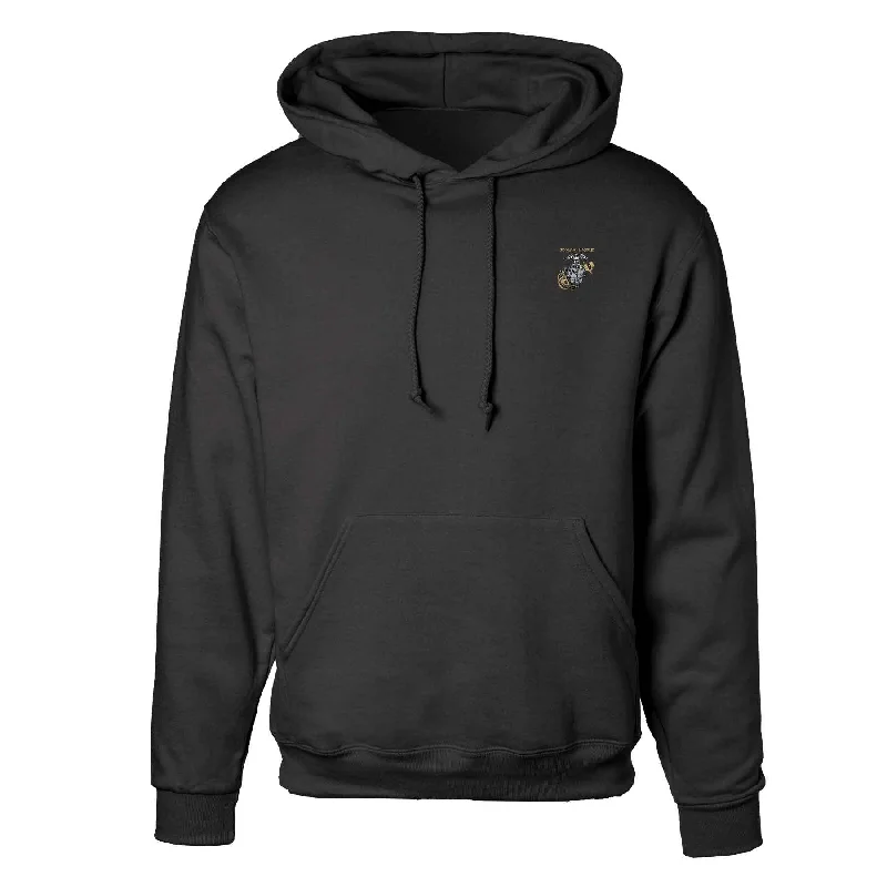 Men's relaxed fit hoodie-Personalized Marine Corps Hoodie