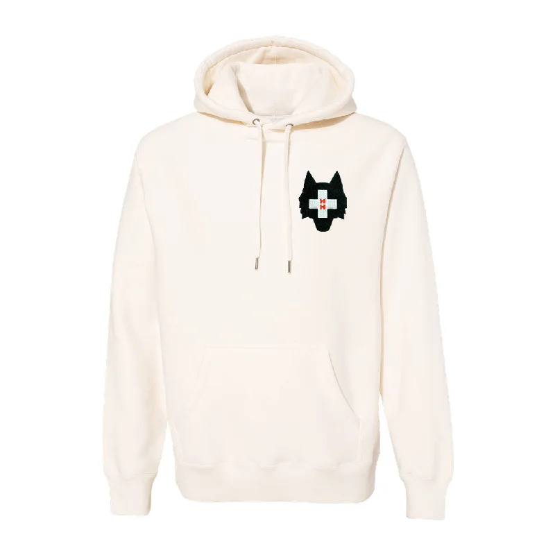 Men's ultra-light hoodie-Spirit Wolf Fireside Hoodie