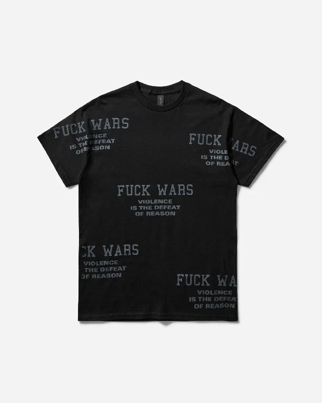 Men's graphic print t-shirt-Men's Slam Jam Fuck Wars T-Shirt Black